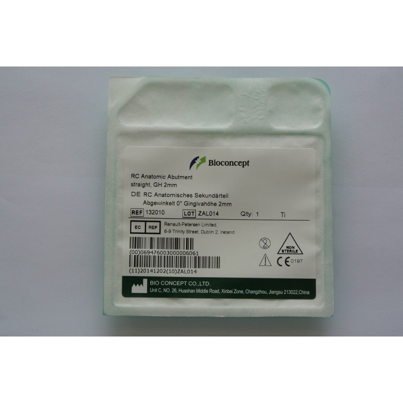 Straumann compatible RC Anatomic Abutment,15°, Gingiva Height2.0mm