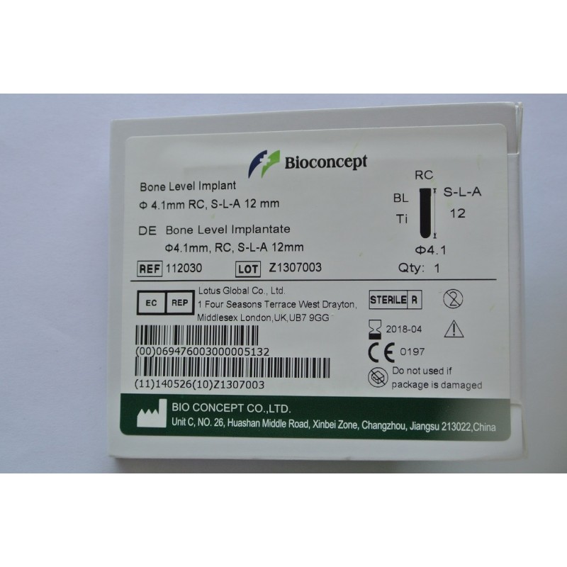 Straumann Compatible Bone Level Implant Ø 4.1 mm, L 12mm (RC)