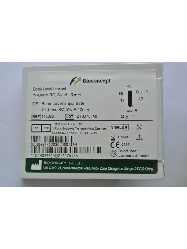 Straumann Compatible Bone Level Implant Ø 4.8 mm, L 10 mm (RC)