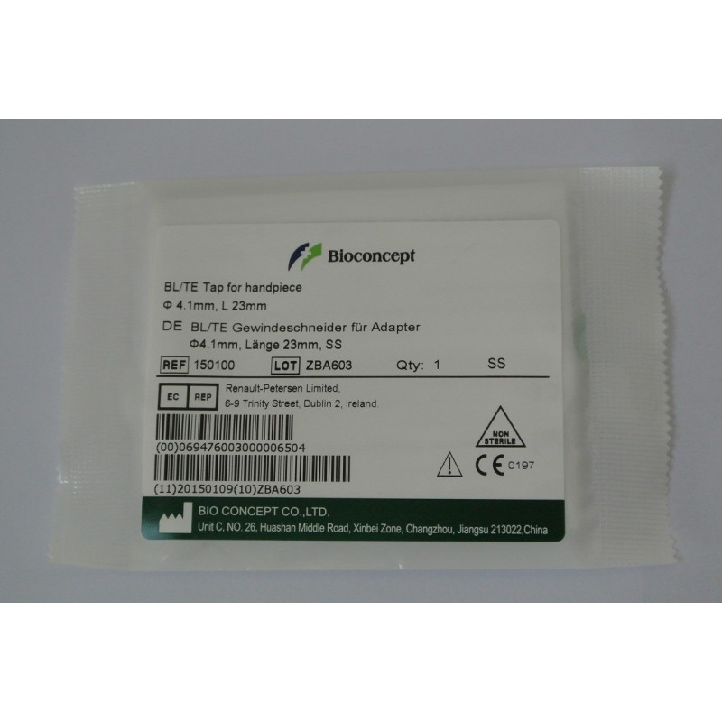 Straumann compatible BL/TE Tap, Φ4.1 mm, for adapter, length 23 mm