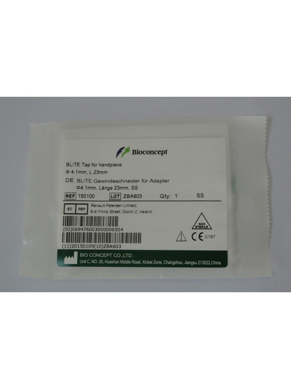 Straumann compatible BL/TE Tap, Φ4.1 mm, for adapter, length 23 mm