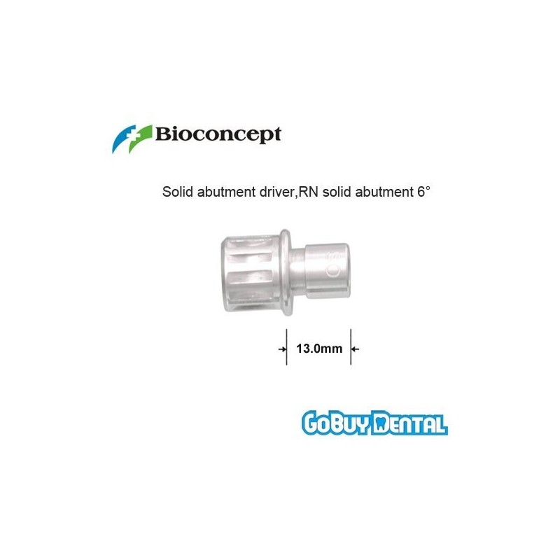 Solid abutment driver, Length 13.0mm, short, for RN solid abutment 6°  