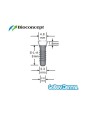 Straumann Compatible Standard Plus Implants Ф 3.3 mm- L 8mm (Regular Neck  Ф 4.8 mm) 