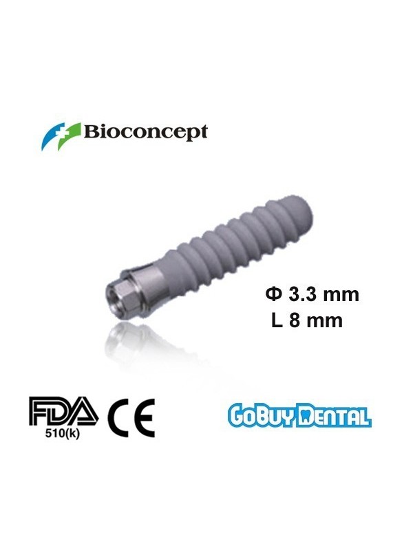 Straumann Compatible Standard Plus Implants Ф 3.3 mm- L 8mm (Narrow Neck  Ф 3.5 mm) 