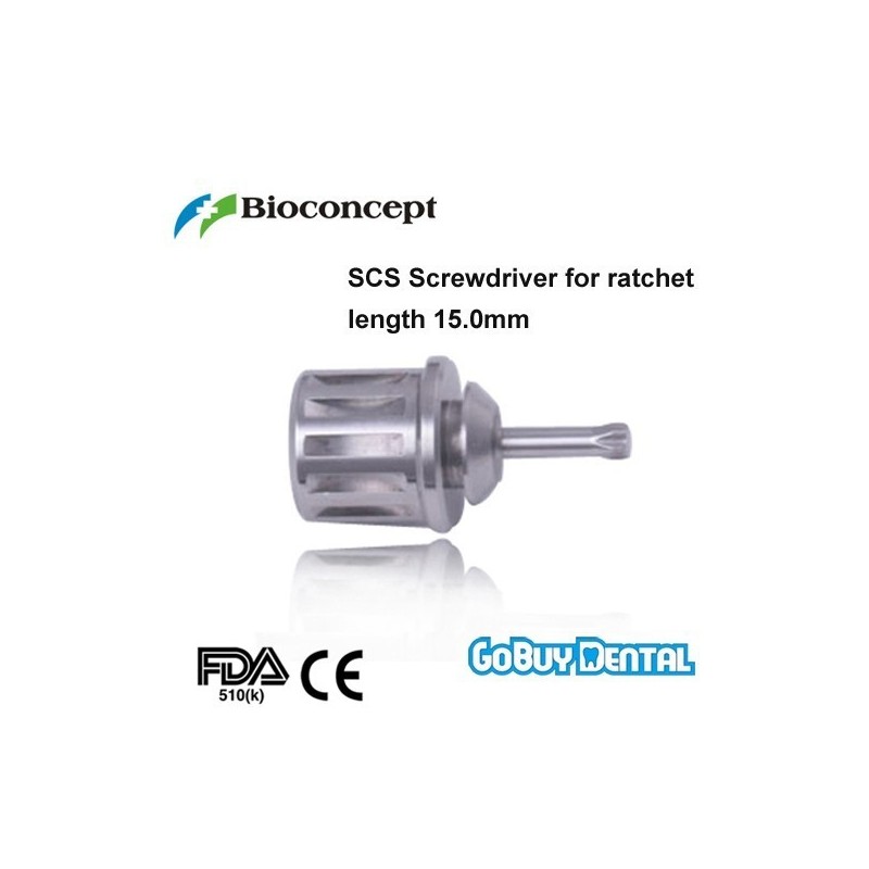 ITI Straumann Compatible Implant SCS Screwdriver for ratchet, extra short