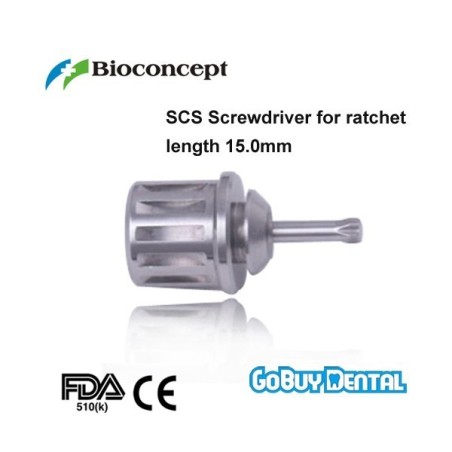 ITI Straumann Compatible Implant SCS Screwdriver for ratchet, extra short