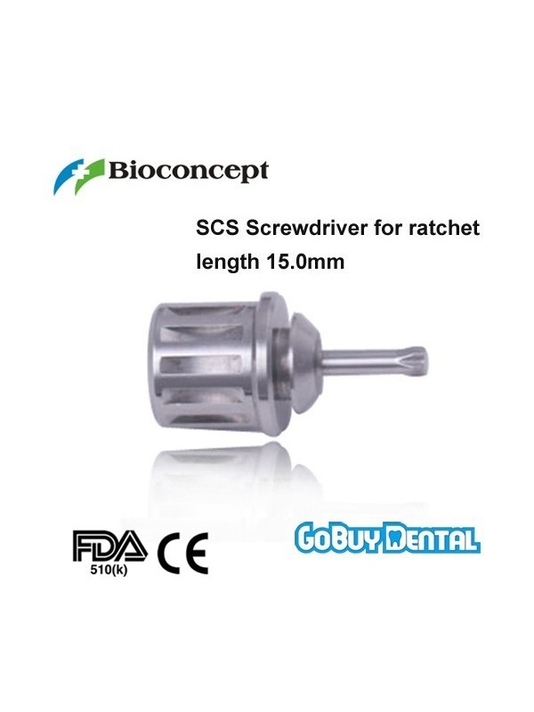 ITI Straumann Compatible Implant SCS Screwdriver for ratchet, extra short