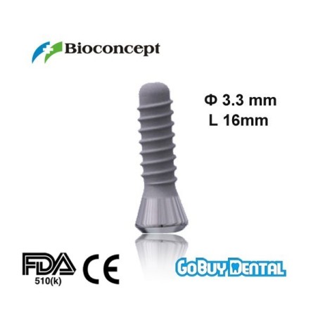 Straumann Compatible Standard Implants Ф 3.3 mm- L 16mm (Regular Neck  Ф 4.8 mm) 