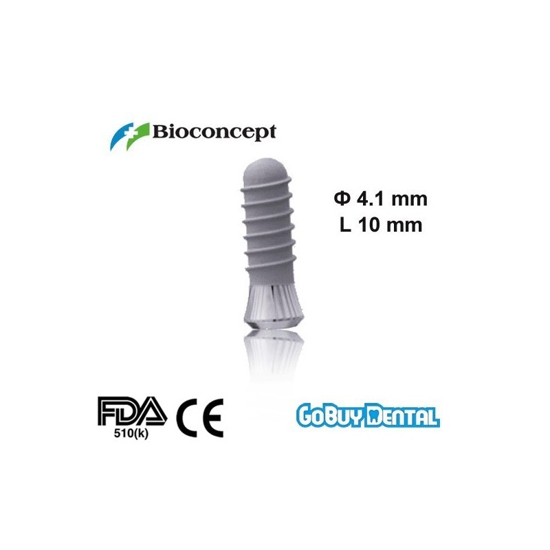 Straumann Compatible Standard Implants Ф 4.1 mm- L 10mm (Regular Neck  Ф 4.8 mm) 