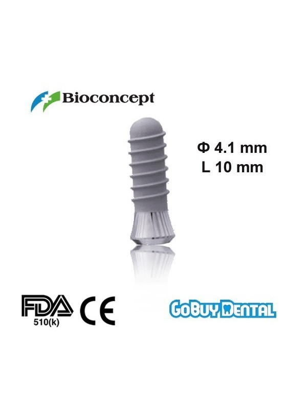 Straumann Compatible Standard Implants Ф 4.1 mm- L 10mm (Regular Neck  Ф 4.8 mm) 