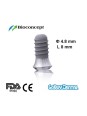 Straumann Compatible Standard Implants Ф 4.8 mm- L 8mm (Wide Neck  Ф 6.5 mm) 
