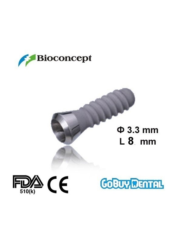 Straumann Compatible Standard Plus Implants Ф 3.3 mm- L 8mm (Regular Neck  Ф 4.8 mm) 