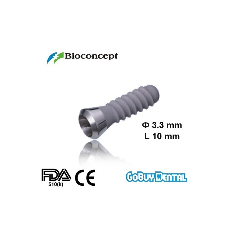 Straumann Compatible Standard Plus Implants Ф 3.3 mm- L 10mm (Regular Neck  Ф 4.8 mm) 