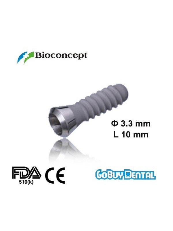 Straumann Compatible Standard Plus Implants Ф 3.3 mm- L 10mm (Regular Neck  Ф 4.8 mm) 