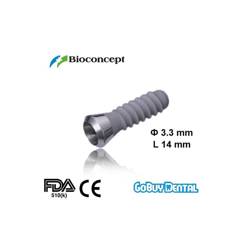 Tissue Level Standard Plus Implants Ф 3.3 mm- L 14mm (Regular Neck  Ф 4.8 mm) 
