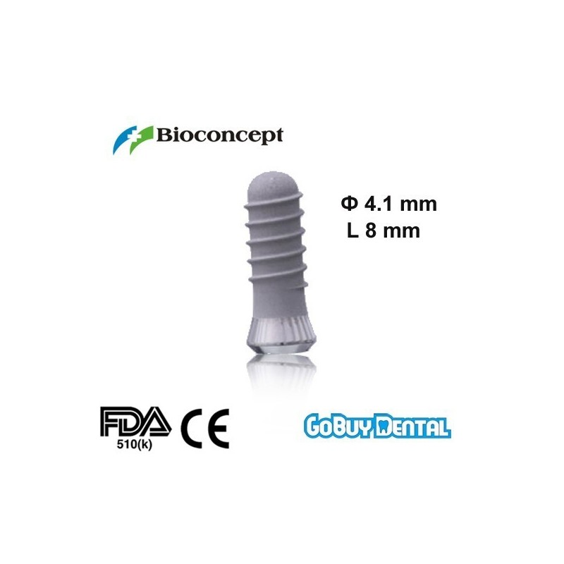 Straumann Compatible Standard Plus Implants Ф 4.1 mm- L 8mm (Regular Neck  Ф 4.8 mm) 