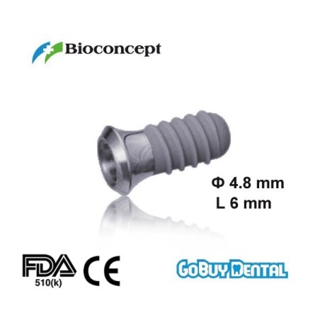 Standard Plus Implants Ф 4.8 mm- L 6mm (Wide Neck  Ф 6.5 mm) 