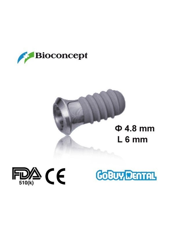 Standard Plus Implants Ф 4.8 mm- L 6mm (Wide Neck  Ф 6.5 mm) 