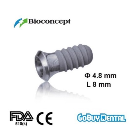 Straumann Compatible Standard Plus Implants Ф 4.8 mm- L 8mm (Wide Neck  Ф 6.5 mm) 