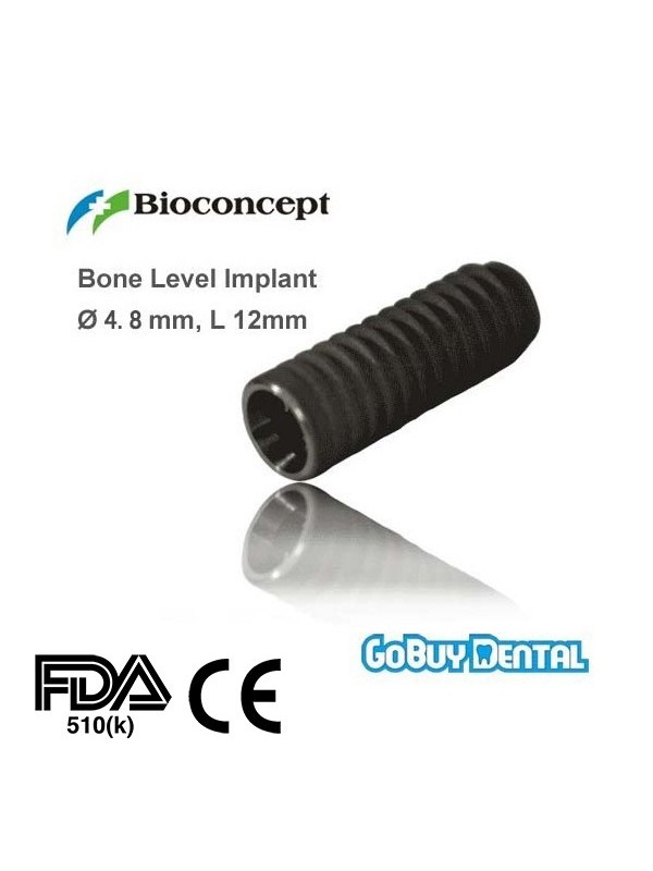 Straumann Compatible Bone Level Implant Ø 4.8 mm, L 12 mm (RC)