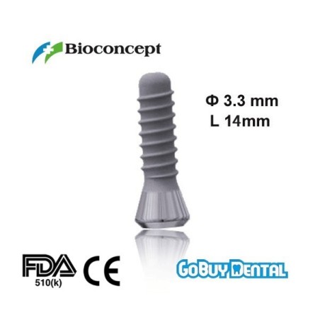 Straumann Compatible Standard Implants Ф 3.3 mm- L 14mm (Regular Neck  Ф 4.8 mm) 