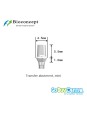 Bioconcept Hexagon NC transfer abutment φ4.5mm, gingival height 1mm, height 5.5mm