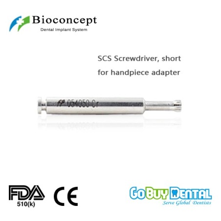 ITI Straumann Compatible Implant SCS Screwdriver , short, for handpiece adapter