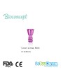 Bioconcept Hex Taperd Bone Level Mini Cover Screw, Height 0.4mm(321010)