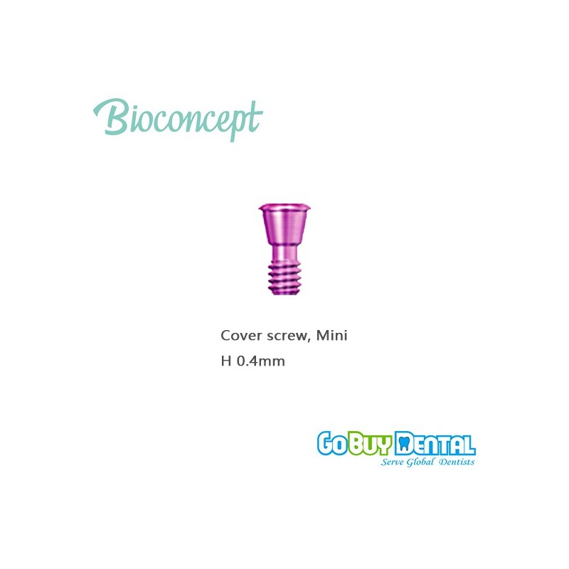 Bioconcept Hex Taperd Bone Level Mini Cover Screw, Height 0.4mm(321010)