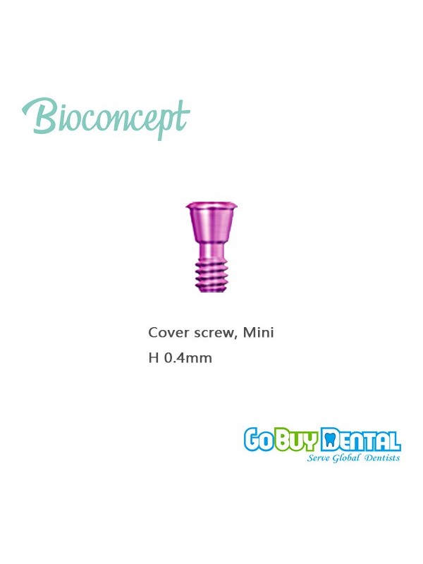 Bioconcept Hex Taperd Bone Level Mini Cover Screw, Height 0.4mm(321010)