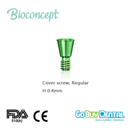 Bioconcept Hex Taperd Bone Level Regular Cover Screw, Height 0.4mm(322010)