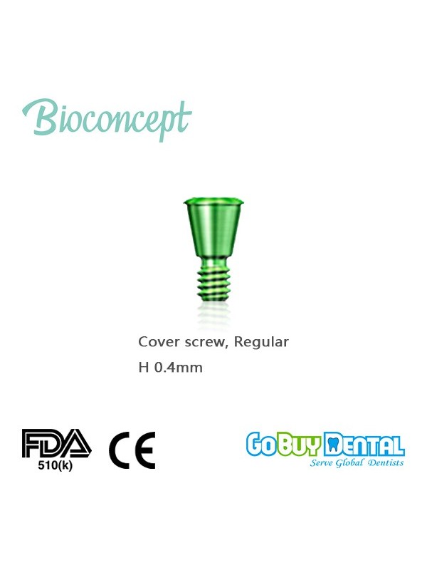 Bioconcept Hex Taperd Bone Level Regular Cover Screw, Height 0.4mm(322010)