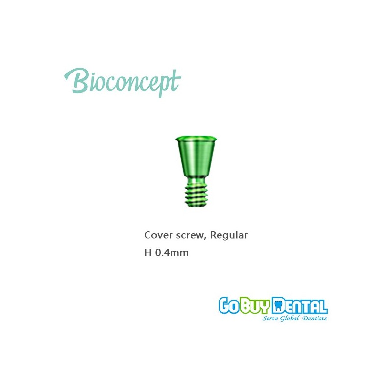 Bioconcept Hex Taperd Bone Level Regular Cover Screw, Height 0.4mm(322010)