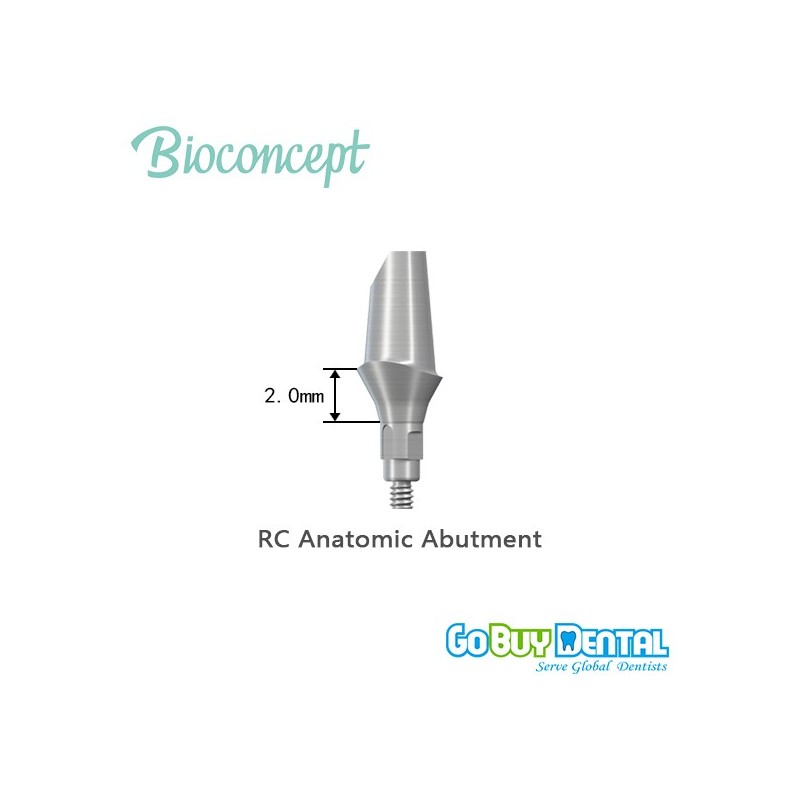 Straumann compatible RC Anatomic Abutment,15°, Gingiva Height2.0mm