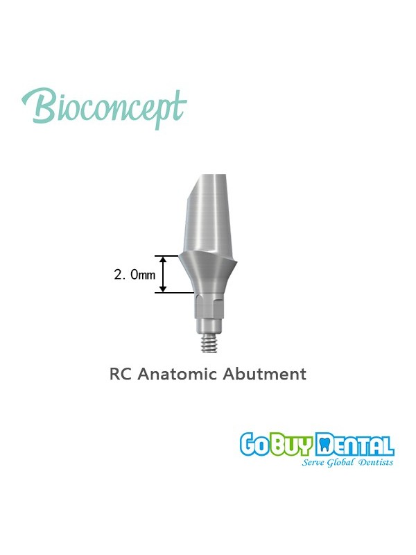 Straumann compatible RC Anatomic Abutment,15°, Gingiva Height2.0mm