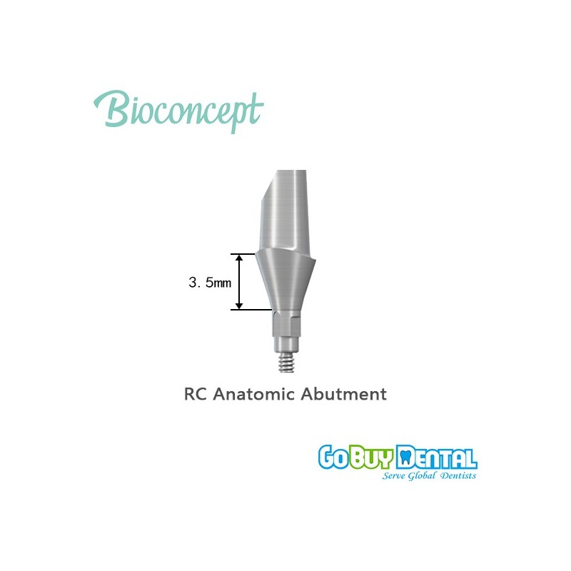 RC Anatomic Abutment, 0°, GH 3.5