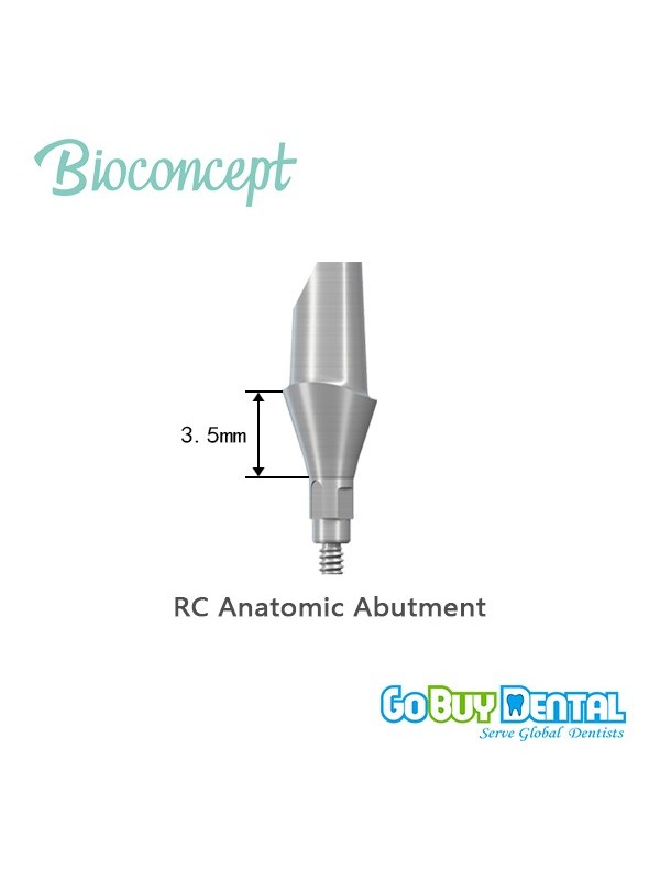 RC Anatomic Abutment, 0°, GH 3.5