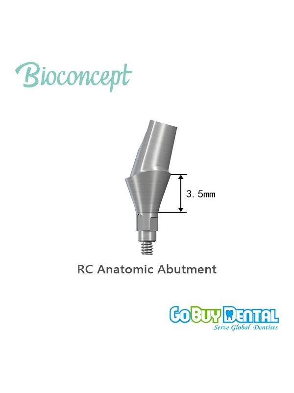 Straumann Compatible Bone level RC Anatomic abutment, 15° Gingiva height 3.5.mm