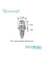 RC Cementable abutment, Ø 5.0mm, Gingiva height 1mm, Abutment Height 5.5mm