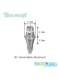 RC Cementable abutment, Ø 5.0mm, Gingiva height 3mm, Abutment Height 5.5mm