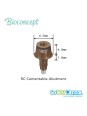 Straumann compatible Bioconcept RC Cementable abutment, Ø6.5mm, Gingiva height 1mm, Abutment Height 4mm