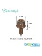 RC Cemented abutment, Ø6.5mm, Gingiva height 2mm, Abutment Height 4mm