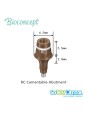 Straumann compatible Bone Level RC Cementable Abutment, D 6.5, GH 2, AH 5.5