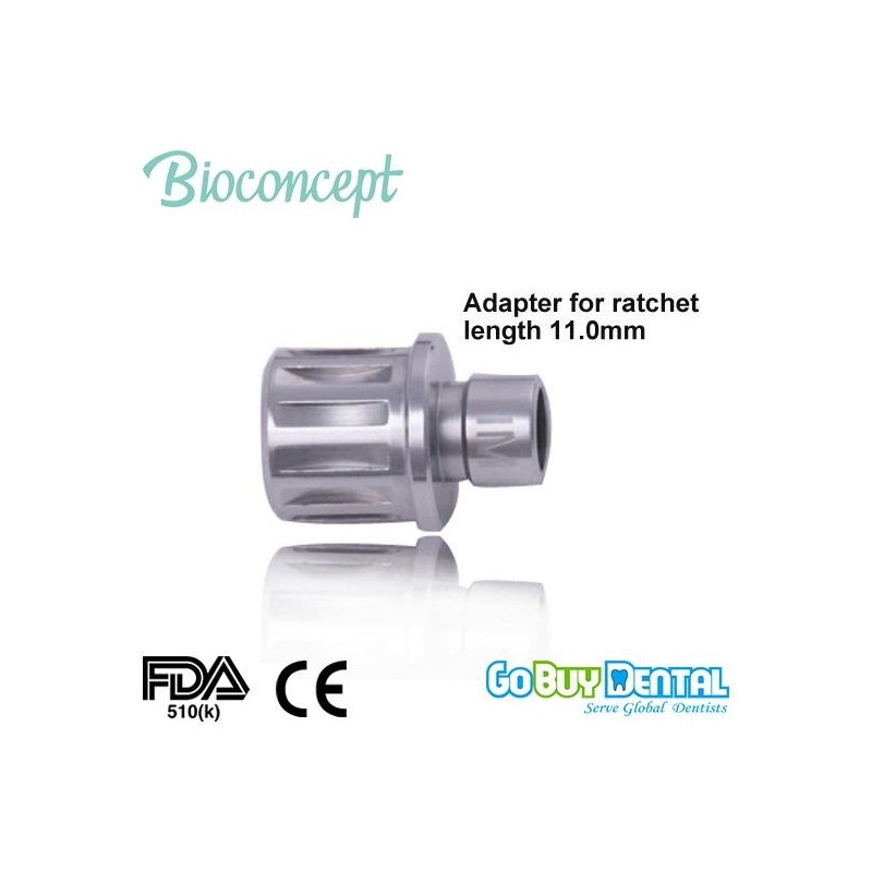 ITI Straumann Compatible Implant Adapter for ratchet ,extra short,
