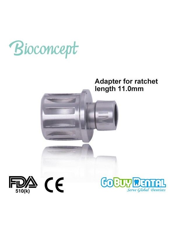 ITI Straumann Compatible Implant Adapter for ratchet ,extra short,