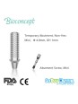 Bioconcept Non-Hex mini temporary abutment φ4.0mm, gingival height 1mm, height 10mm