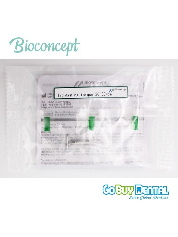 Bioconcept Non-Hex mini temporary abutment φ4.0mm, gingival height 3mm, height 10mm