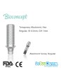 Bioconcept Hex regualr temporary abutment φ4.5mm, gingival height 1mm, height 10mm