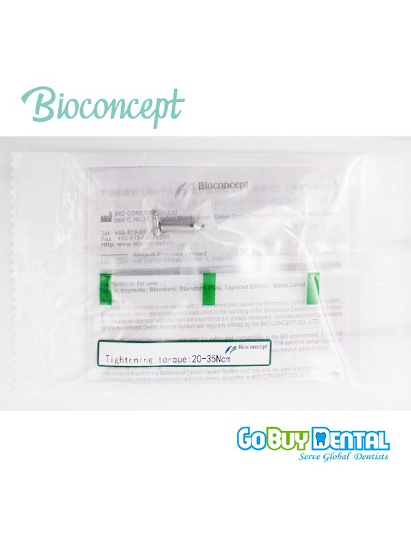 Bioconcept Hex regualr temporary abutment φ4.5mm, gingival height 1mm, height 10mm