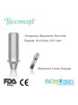 Bioconcept Non-Hex regular temporary abutment φ4.5mm, gingival height 1mm, height 10mm